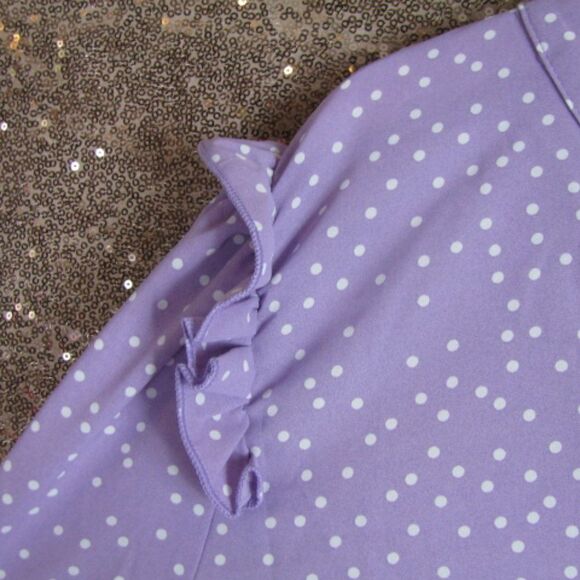 NWT BloomChic puple ruffled shirt 18 / 2X - Picture 8 of 9